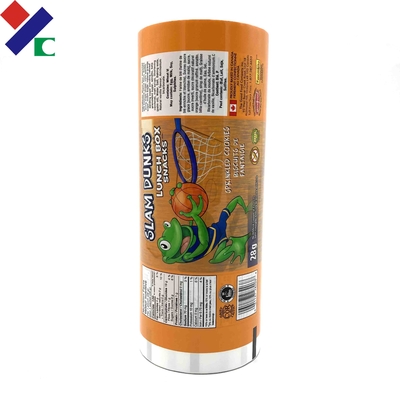 Plastic Food Packaging Film Roll 30 Microns Leak Proof 10 Colors