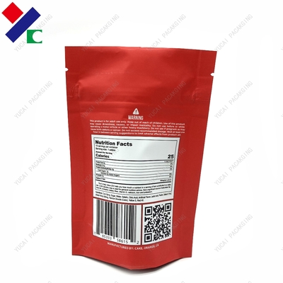 Custom Printing Plastic Snack Food Pouch Fruit Cake Packaging