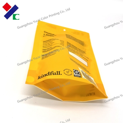Printed Stand Up Zip Lock Packaging Bag Window Mobile Phone Accessories