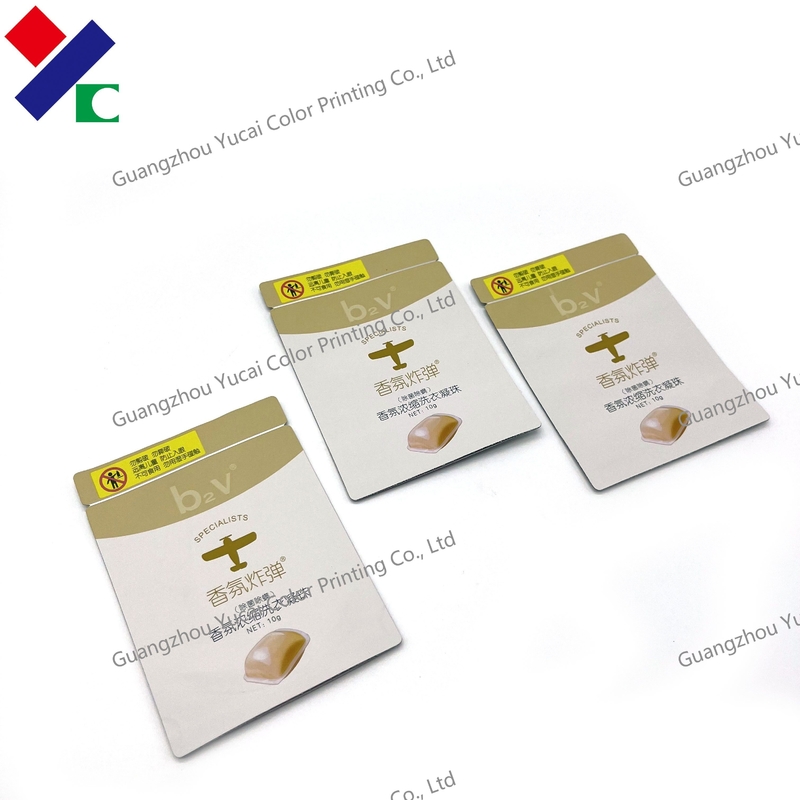 UV Printed Biodegradable Aluminum Foil Packaging Pouch For Bath Salt Bags