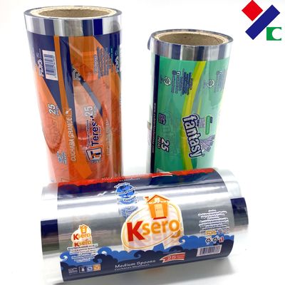 Cetak Kustom Plastik Foil Bungkus Kacang Saus Tomat Film Kemasan Otomatis