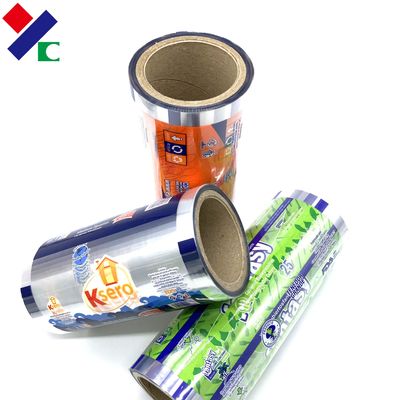 Gulungan Film Kemasan Makanan Dilapisi PE Laminated Untuk Pembungkus Sachet Gula Garam