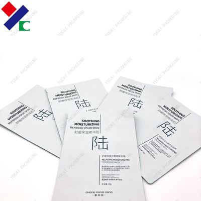 Non Debu Kustom Dicetak Tiga Sisi Kantong Segel Aluminium Foil Masker Kemasan