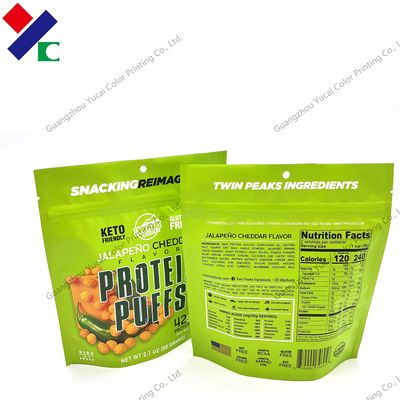 Nangka Kering Okra Stand Up Zipper Foil Pouch Kemasan Makanan 100g